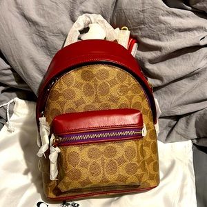 SOLD NWT Coach mini charter backpack